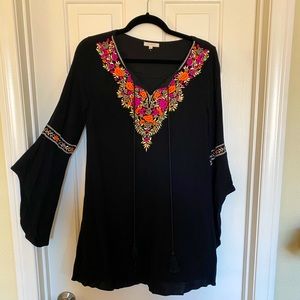 Embroidered Bohemian Dress